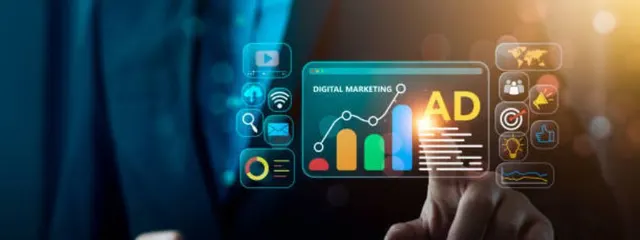 Digital marketing ad performance dashboard representing Google Search campaigns built around buyer intent